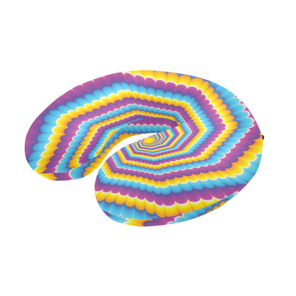 Optical illusion Pattern Print Design A04 U-Shaped Travel Neck Pillow