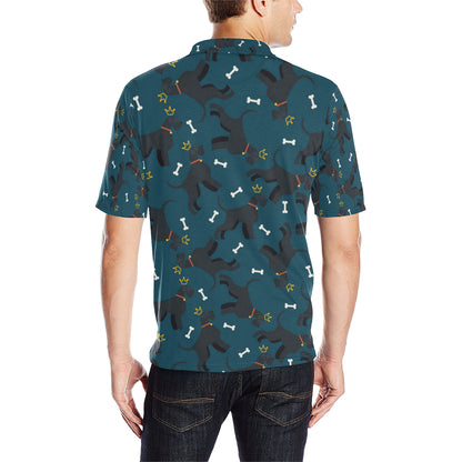 Schnauzers Pattern Print Design A04 Men Polo Shirt