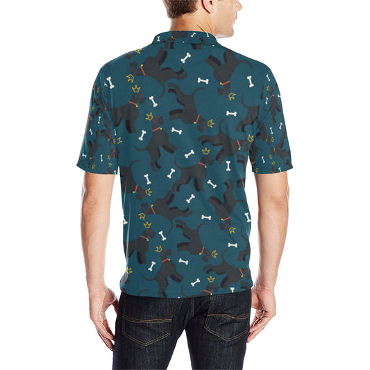 Schnauzers Pattern Print Design A04 Men Polo Shirt