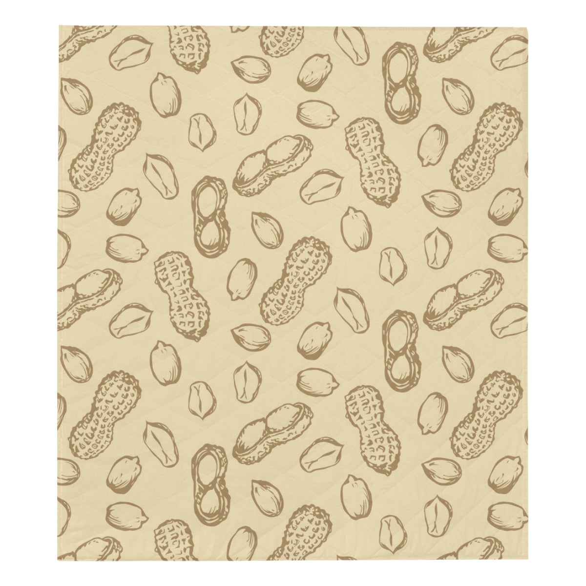 Peanut Pattern Print Design A02 Premium Quilt