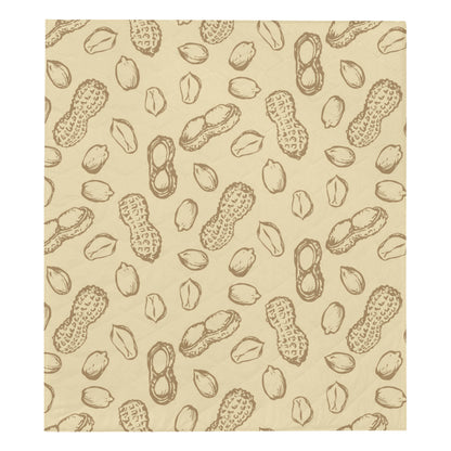 Peanut Pattern Print Design A02 Premium Quilt