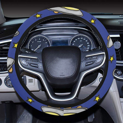 UFO Print Design LKS309 Steering Wheel Cover with Elastic Edge