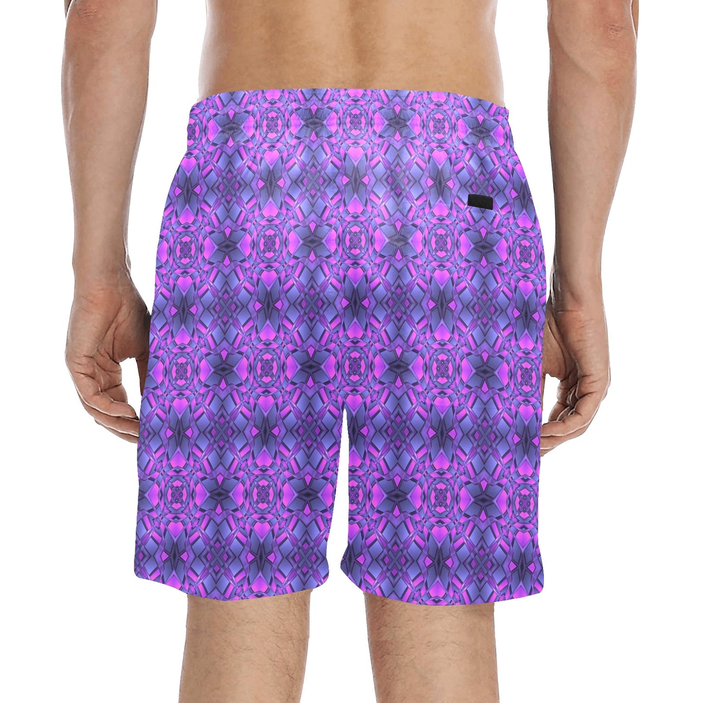 kaleidoscope Pattern Print Design Men's Swim Trunks Beach Shorts