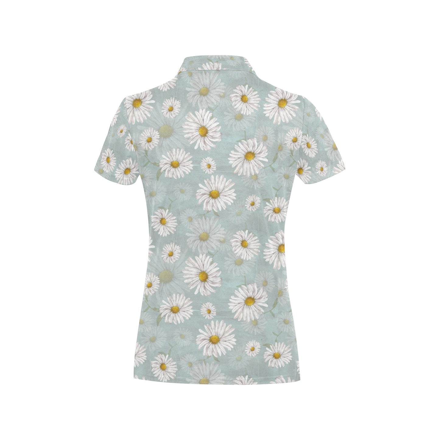 Daisy Pattern Print Design DS012 Women's Polo Shirt