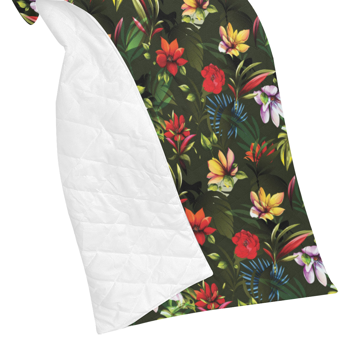 Magnolia Pattern Print Design 02 Premium Quilt