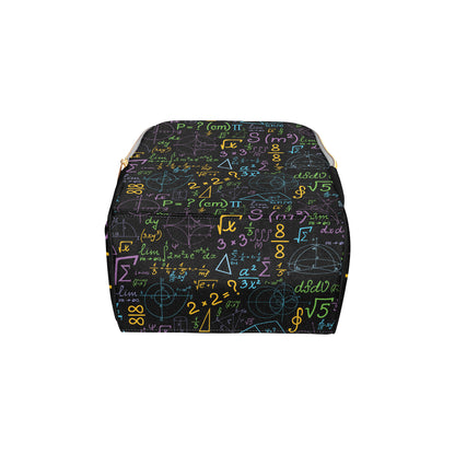 Math Pattern Print Design 03 Diaper Bag Backpack