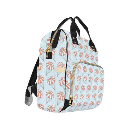 Skydiving Pattern Print Design 01 Diaper Bag Backpack
