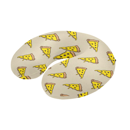 Pizza Pattern Print Design A04 U-Shaped Travel Neck Pillow
