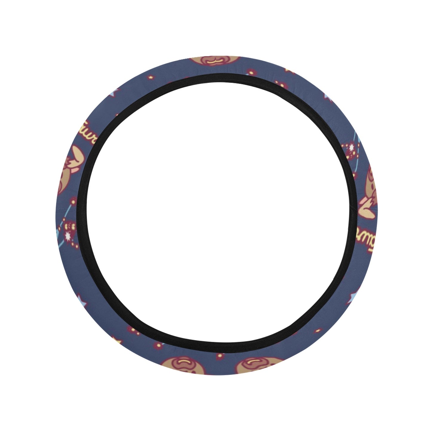 Taurus Print Design LKS304 Steering Wheel Cover with Elastic Edge