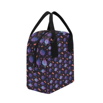 UFO Star Galaxy Print Design LKS308 Insulated Lunch Bag