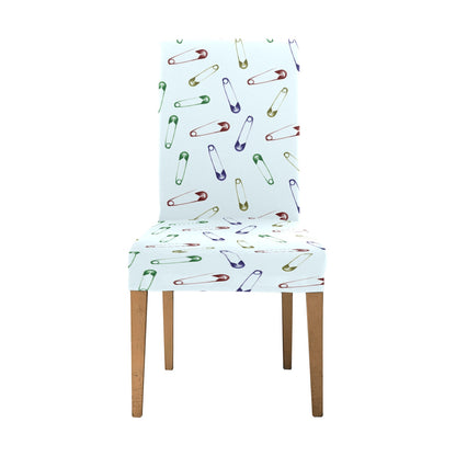 Safety Pin Print Design LKS303 Dining Chair Slipcover