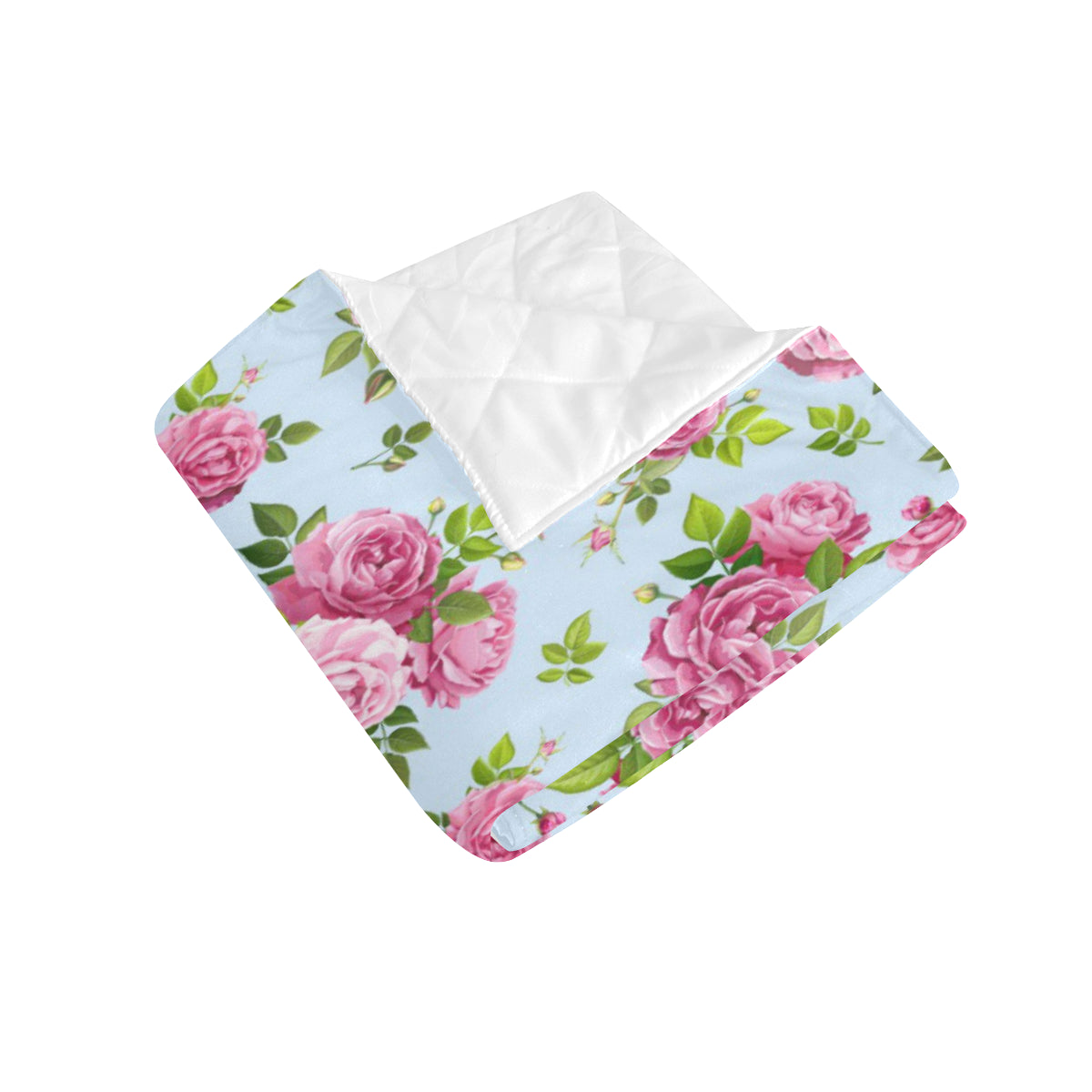 Rose Pink Pattern Print Design RO08 Premium Quilt