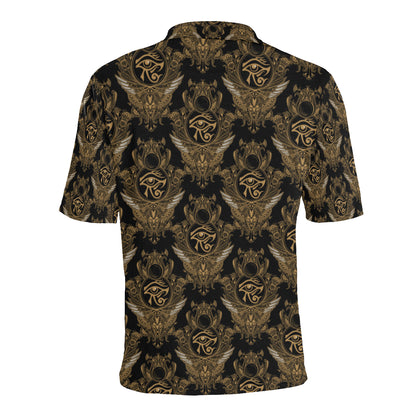 Eye of Horus Mandala Style Men Polo Shirt