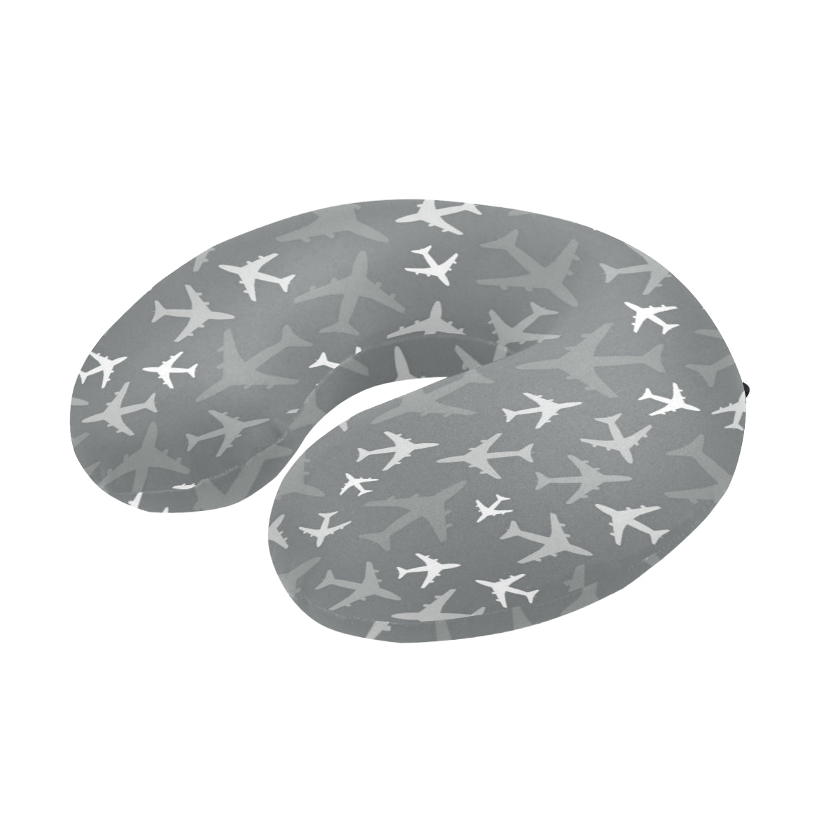 Airplane Pattern Print Design 02 U-Shaped Travel Neck Pillow