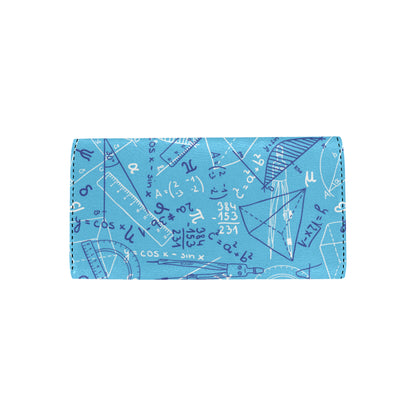 Math Pattern Print Design 02 Women's Trifold Wallet