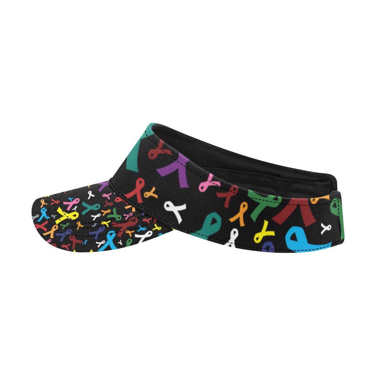 Cancer Awareness Pattern Print Design 03 Unisex Sun Visor