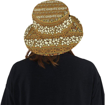 Hawaiian Themed Pattern Print Design H015 Unisex Bucket Hat