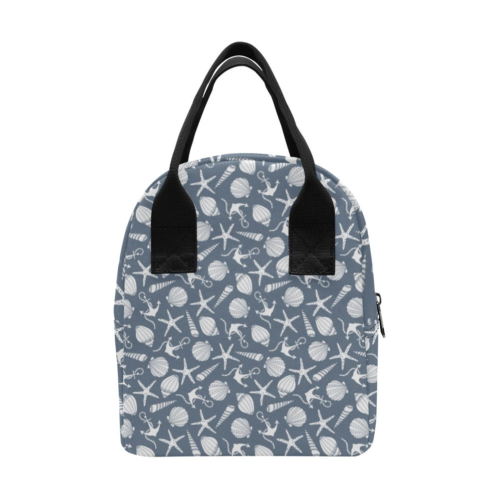 Seashell Print Design LKS306 Insulated Lunch Bag