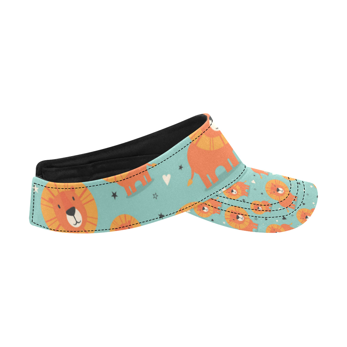 Lion Baby Pattern Print Design 03 Unisex Sun Visor