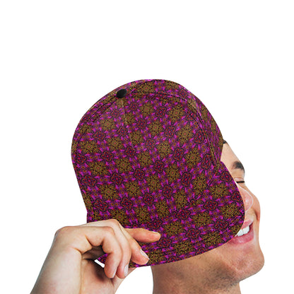 kaleidoscope Abstract Print Design Snapback Cap
