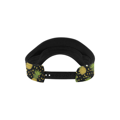 Pineapple Gold Dot Themed Print Unisex Sun Visor