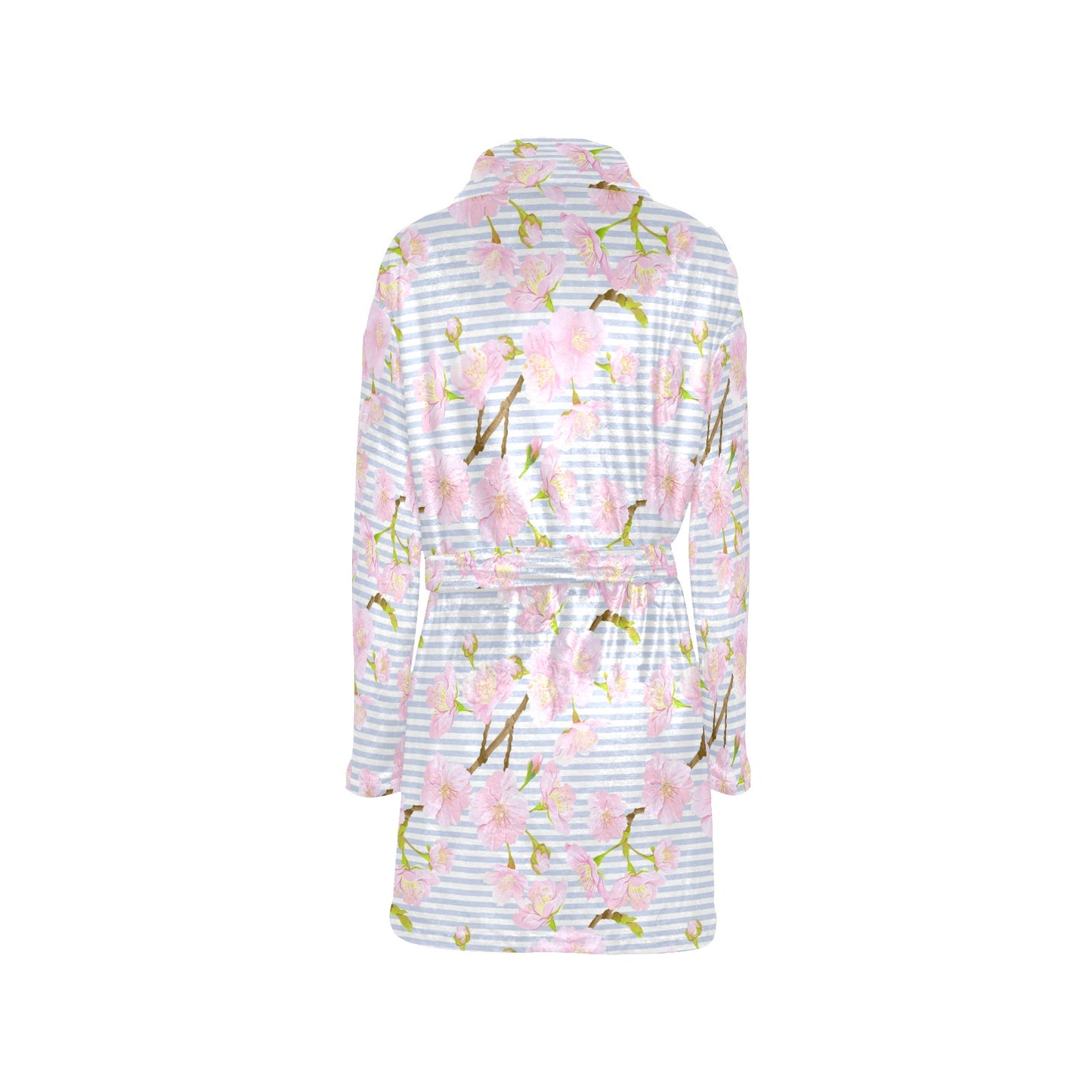 Pink Cherry Blossom Sakura Women's Fleece Robe