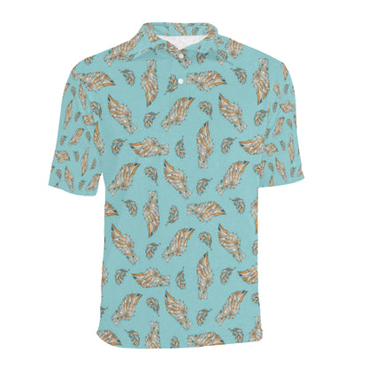 Angel Wings Pattern Print Design 03 Men Polo Shirt