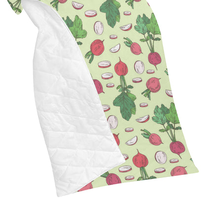 Radish Pattern Print Design A04 Premium Quilt