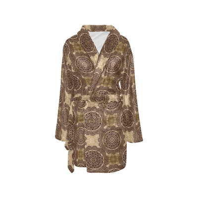 Ancient Greek Symbol Print Design LKS309 Women's Fleece Robe