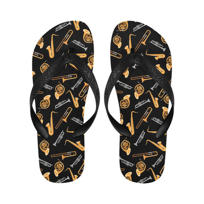 Saxophone Print Design LKS403 Flip Flops