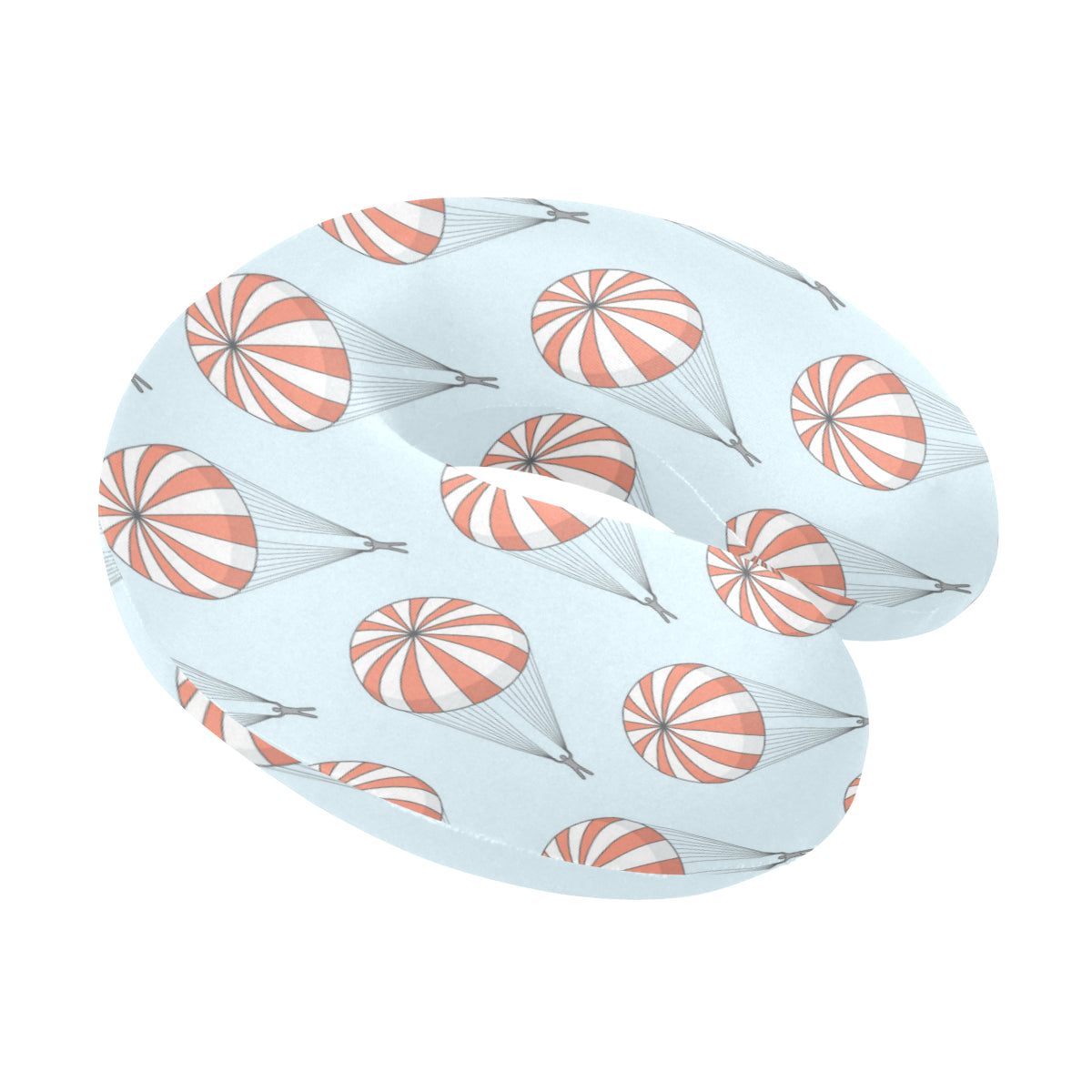 Skydiving Pattern Print Design 01 U-Shaped Travel Neck Pillow