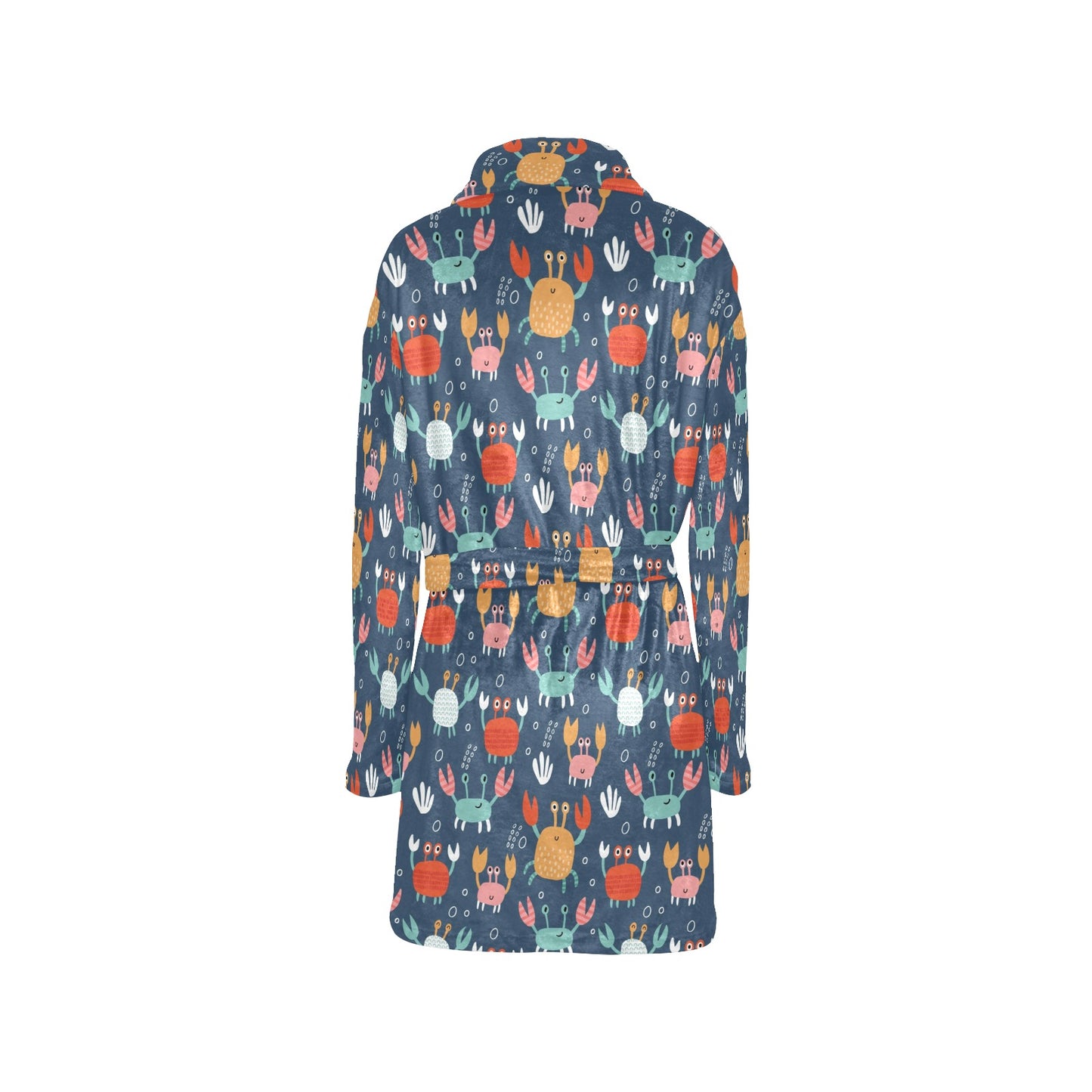 Crab Pattern Print Design 05 Women's Fleece Robe