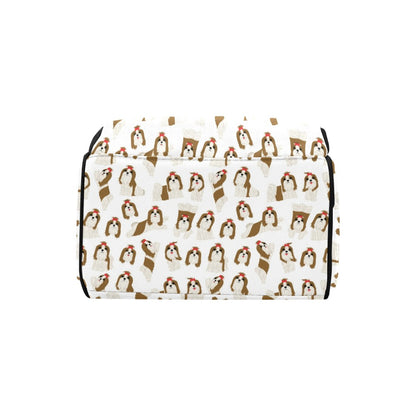 Shih Tzu Print Design LKS302 Diaper Bag Backpack