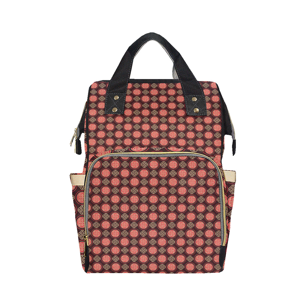 Celtic Pattern Print Design 02 Diaper Bag Backpack