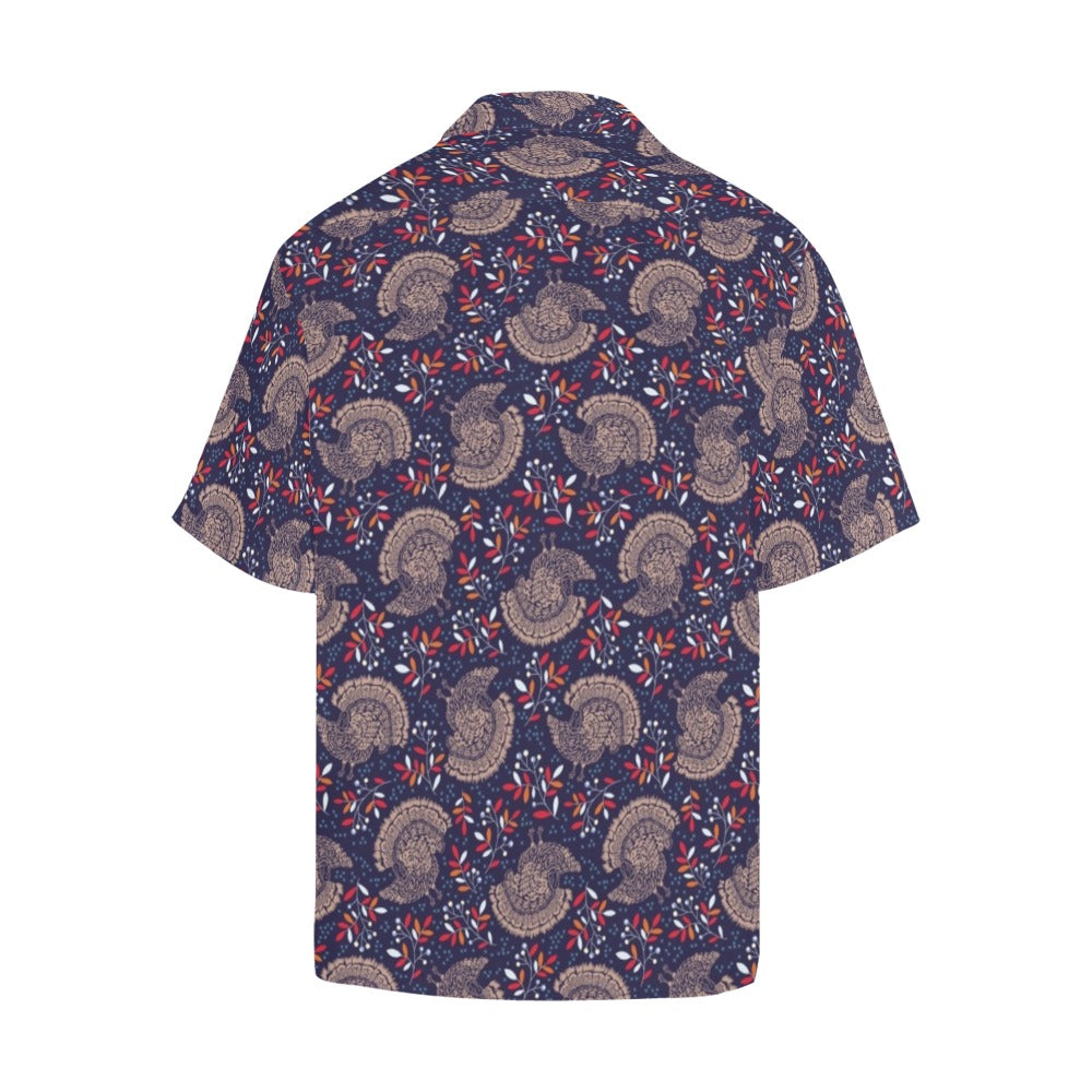 Turkey Print Design LKS401 Men's Men's Hawaiian Shirt