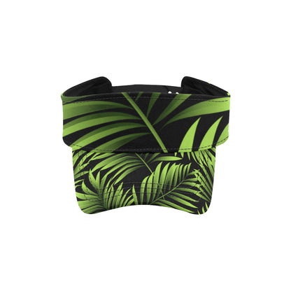 Green Neon Tropical Palm Leaves Unisex Sun Visor