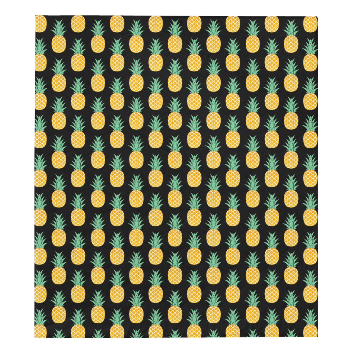 Pineapple Pattern Print Design A03 Premium Quilt