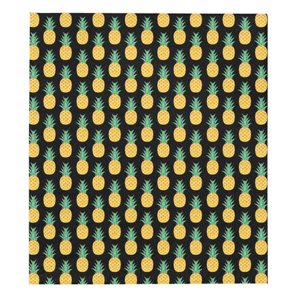 Pineapple Pattern Print Design A03 Premium Quilt