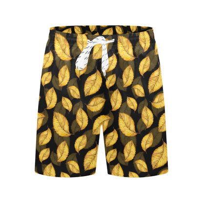 Elm Leave Summer Print Pattern Men's Swim Trunks Beach Shorts