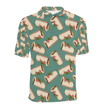 Cheesecake Pattern Print Design CK02 Men Polo Shirt