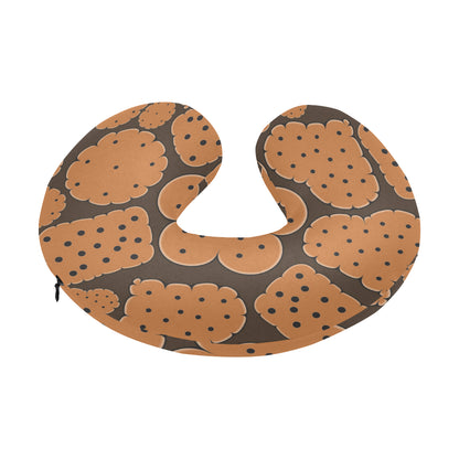 Cracker Pattern Print Design 01 U-Shaped Travel Neck Pillow