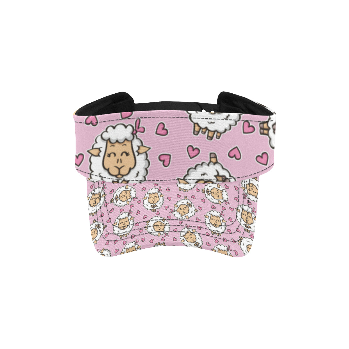 Sheep Cute Pattern Print Design 01 Unisex Sun Visor