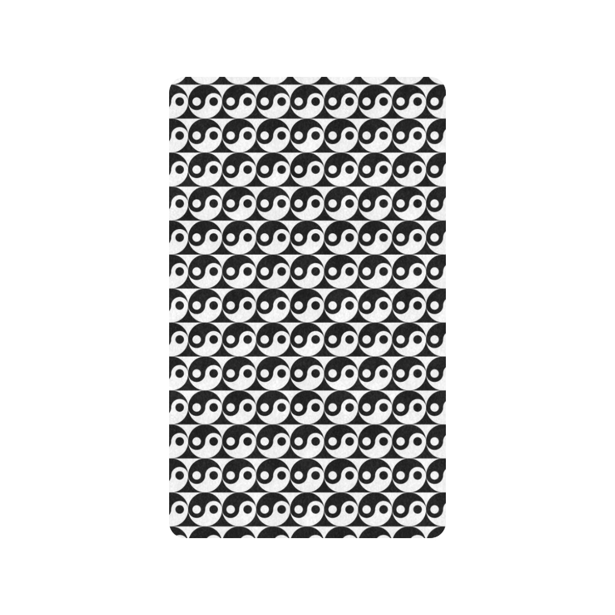 Yin Yang Classic Pattern Design Print Rubber Doormat