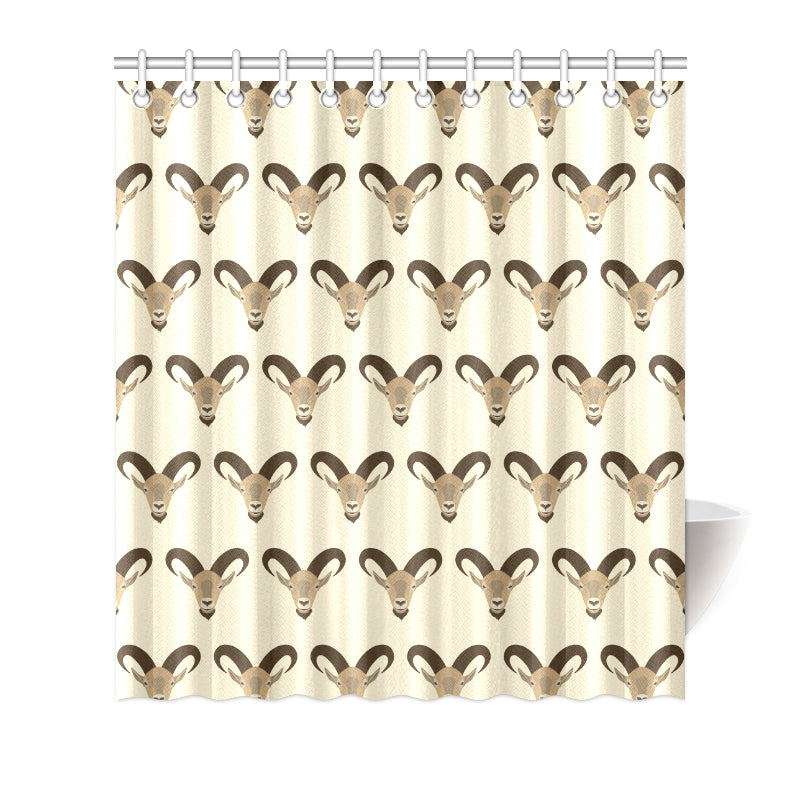 Goat Pattern Print Design 01 Shower Curtain