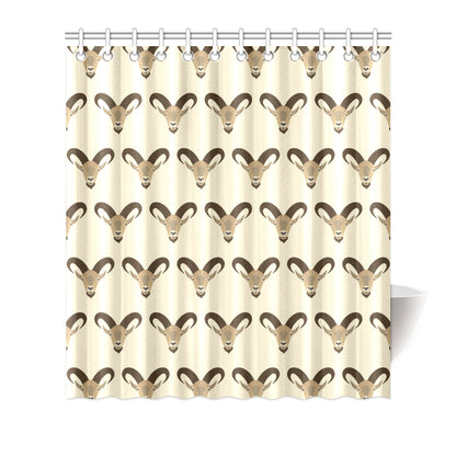 Goat Pattern Print Design 01 Shower Curtain