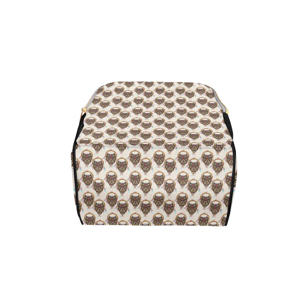 Wolf Tribal Dream Catcher Design Print Diaper Bag Backpack