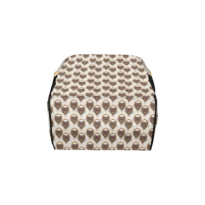 Wolf Tribal Dream Catcher Design Print Diaper Bag Backpack