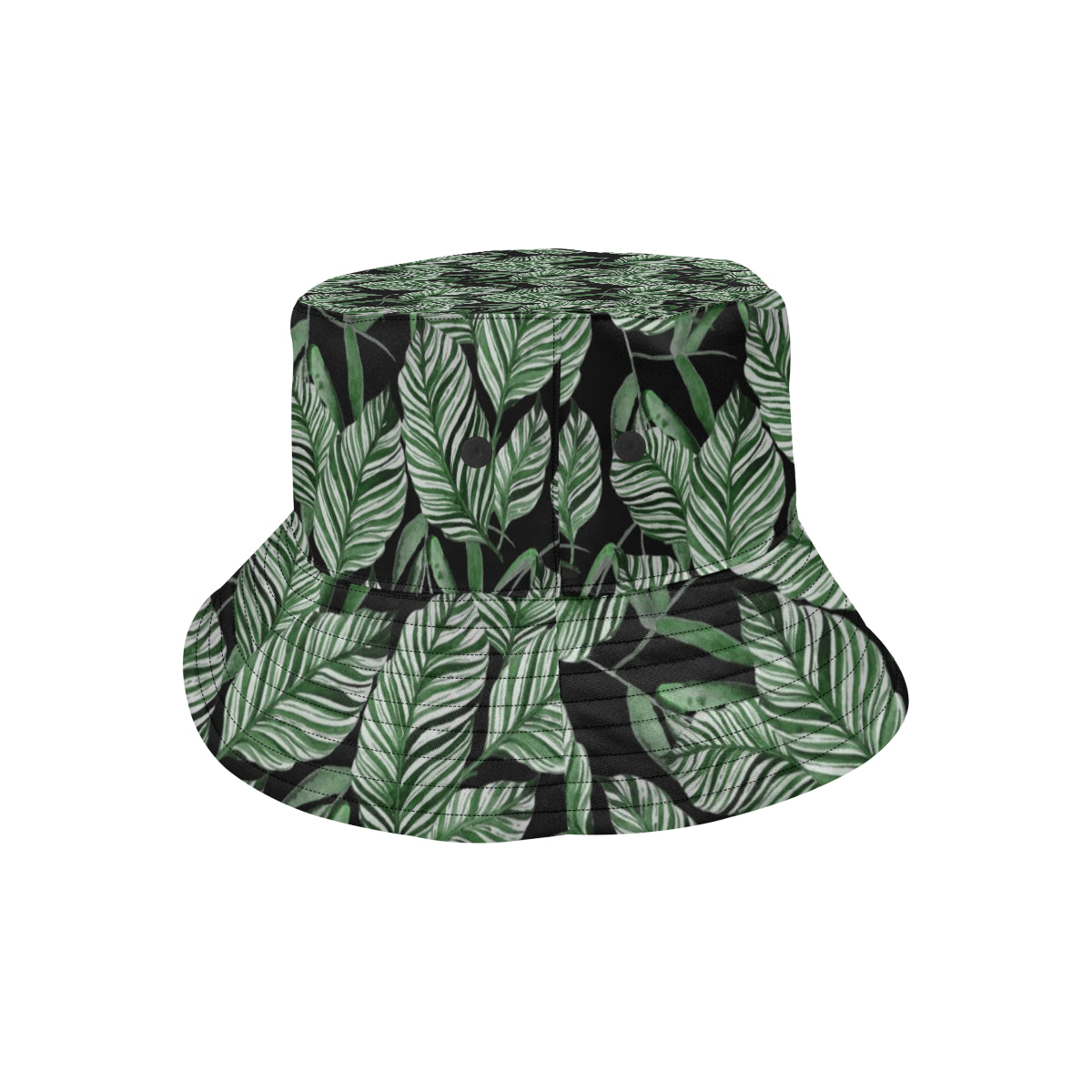 Palm Leaves Pattern Print Design PL09 Unisex Bucket Hat