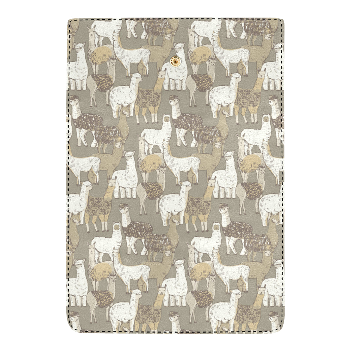 Alpaca Pattern Print Design 01 Women's Trifold Wallet