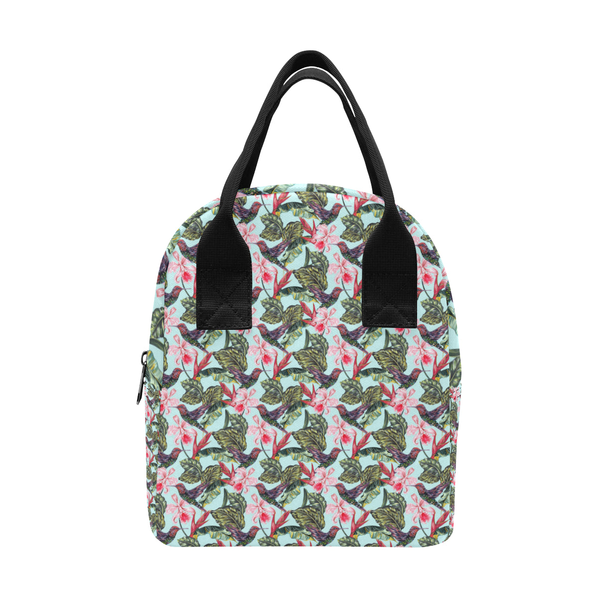 Hummingbird Cute Themed Print Insulated Lunch Bag